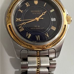 Regency Swiss water resistance stainless steel unisex watch